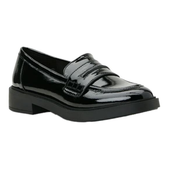 Time and Tru Women's Size 9 Loafers Parents Black Slip on Comfortable Shoes  NWT - Picture 2 of 16